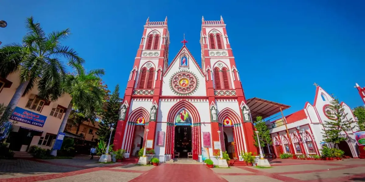 The Basilica's Gothic facade